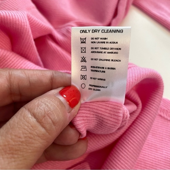 O.D.O. Pink Long Sleeve Super Soft Tie Keyhole Back Y2K Shirt Top - Picture 5 of 9